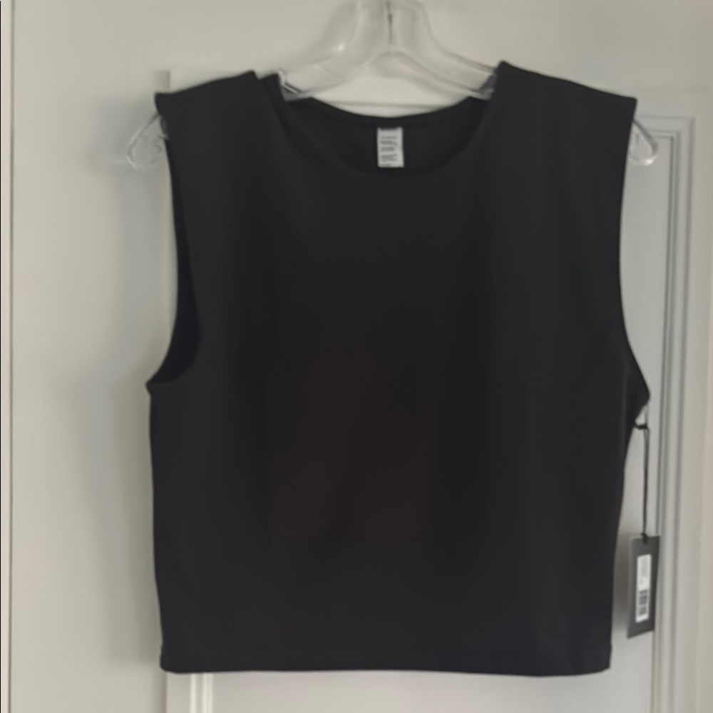 Black Sleeveless Women's Top